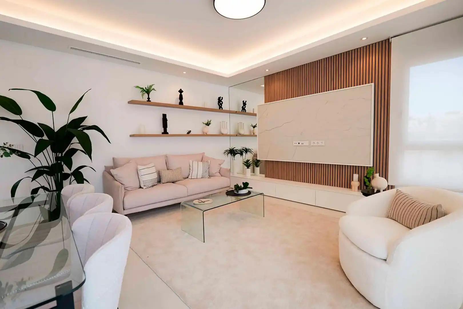 Sala d'estar de Casa o xalet en venda en Rojales amb Aire condicionat, Jardí privat i Terrassa