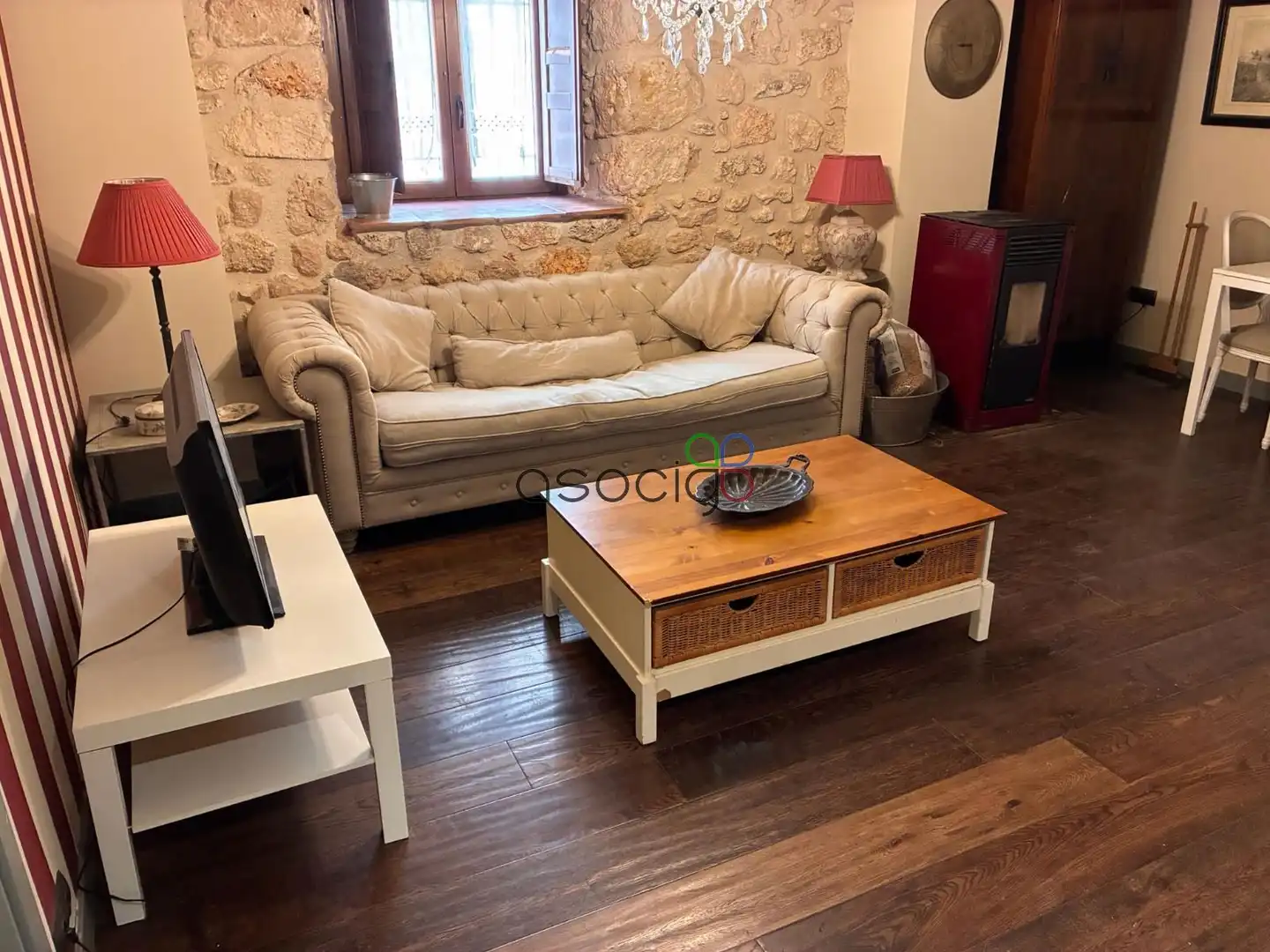 Sala de estar de Piso en venta en El Olivar con Calefacción y Amueblado