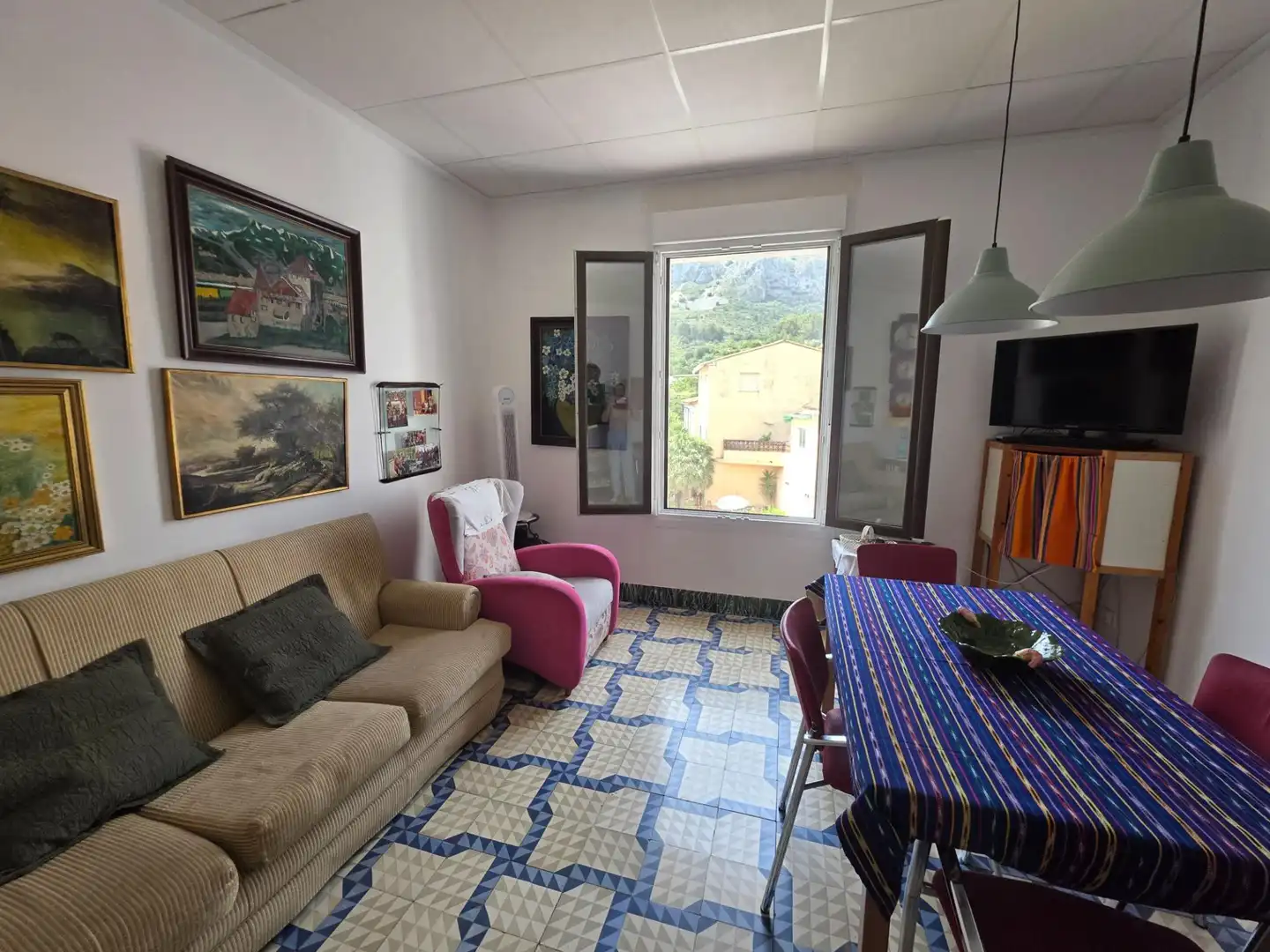 Sala d'estar de Casa adosada en venda en La Vall de Gallinera amb Terrassa, Traster i Balcó