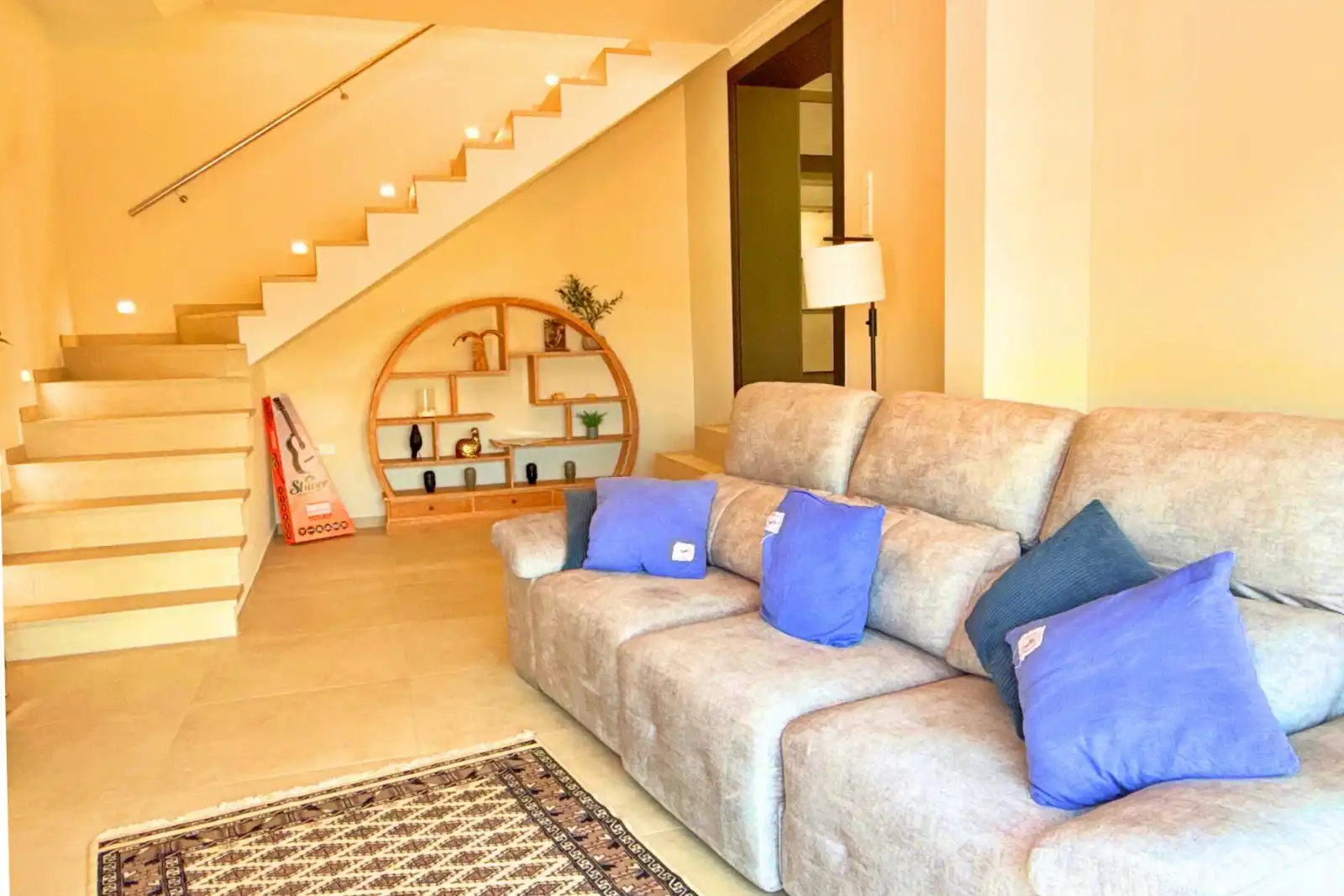 Sala de estar de Casa o chalet de alquiler en Calpe / Calp con Aire acondicionado, Calefacción y Terraza