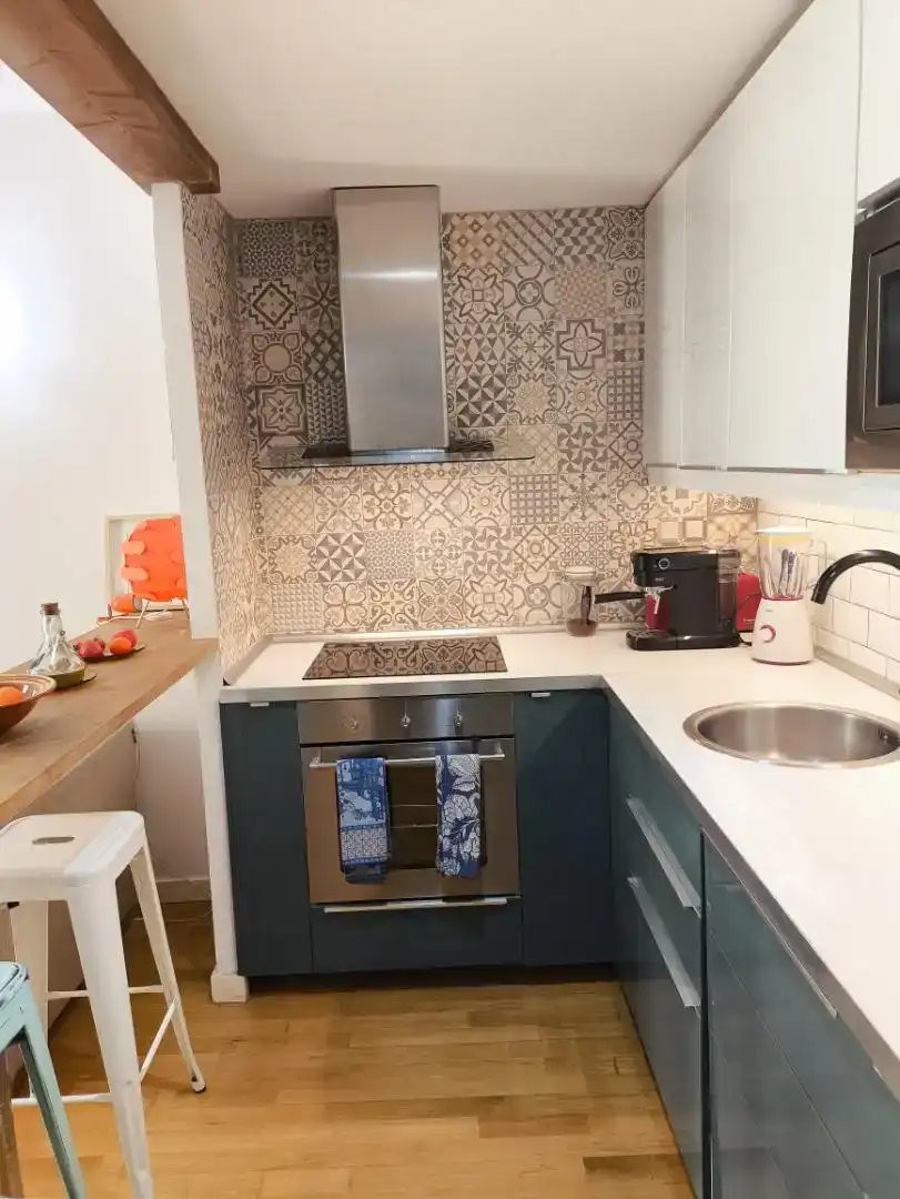 Küche von Wohnung zum Verkauf in  Palma de Mallorca mit Klimaanlage