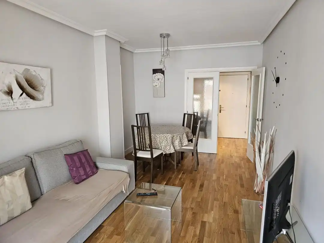 Sala de estar de Piso de alquiler en Donostia - San Sebastián  con Calefacción y Balcón
