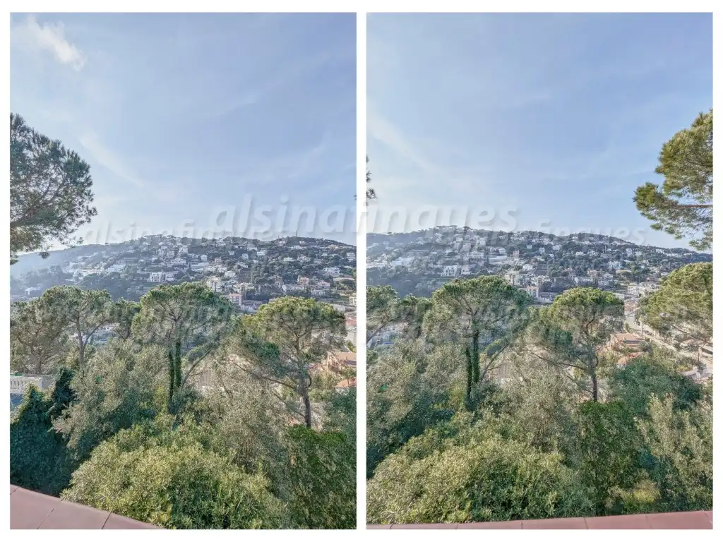 Vista exterior de Casa o xalet en venda en Lloret de Mar amb Jardí privat, Terrassa i Balcó