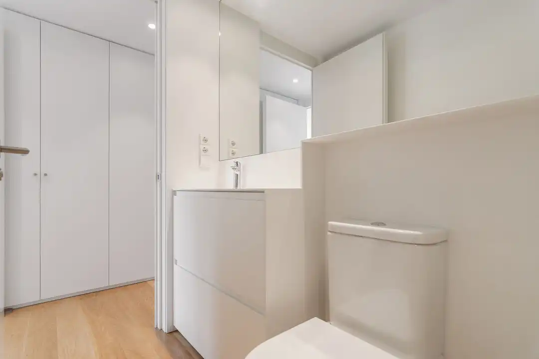 Baño de Ático en venta en  Pamplona / Iruña con Calefacción, Terraza y Alarma