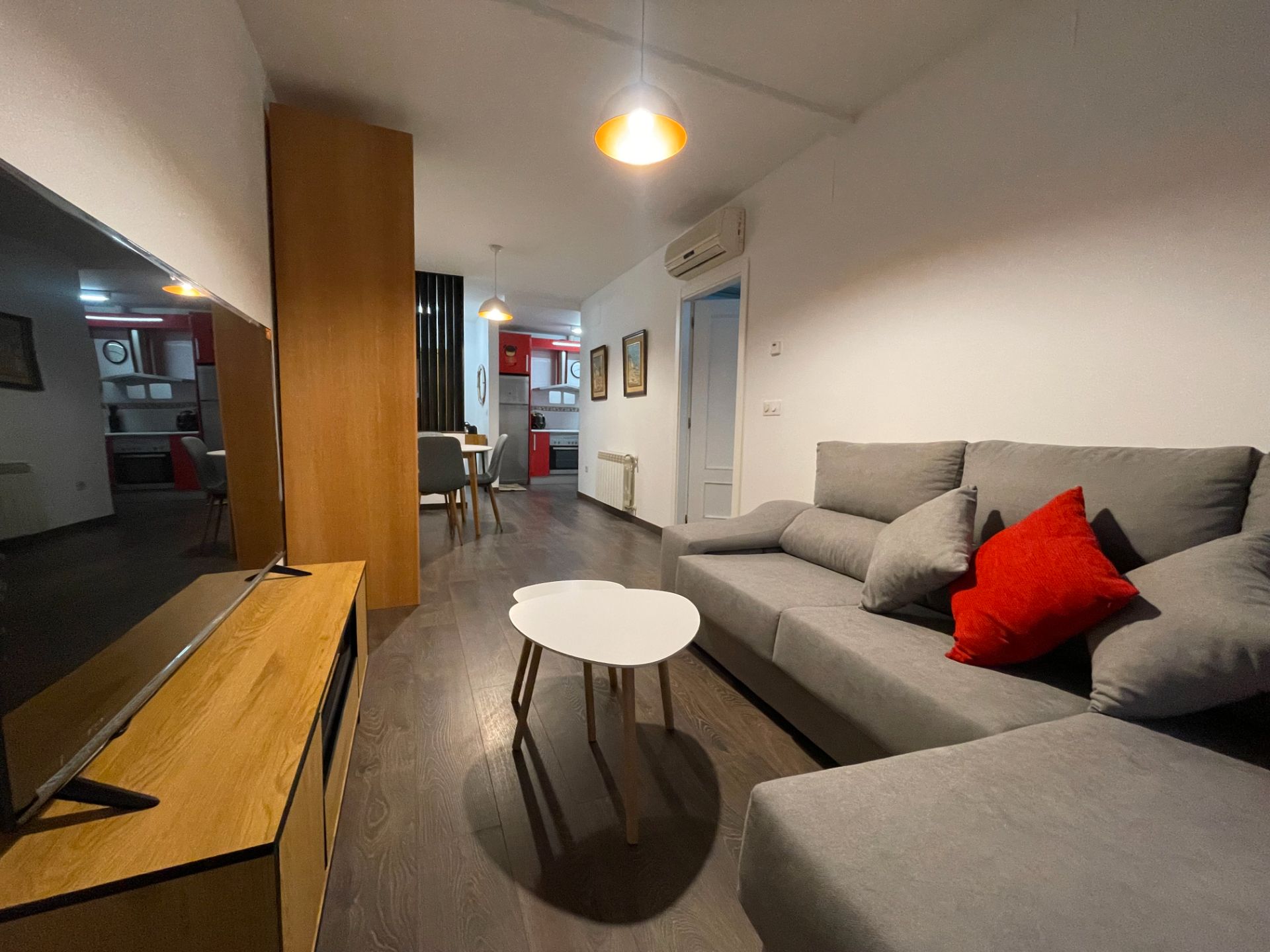 Sala d'estar de Apartament de lloguer en Badajoz Capital amb Aire condicionat, Calefacció i Parquet