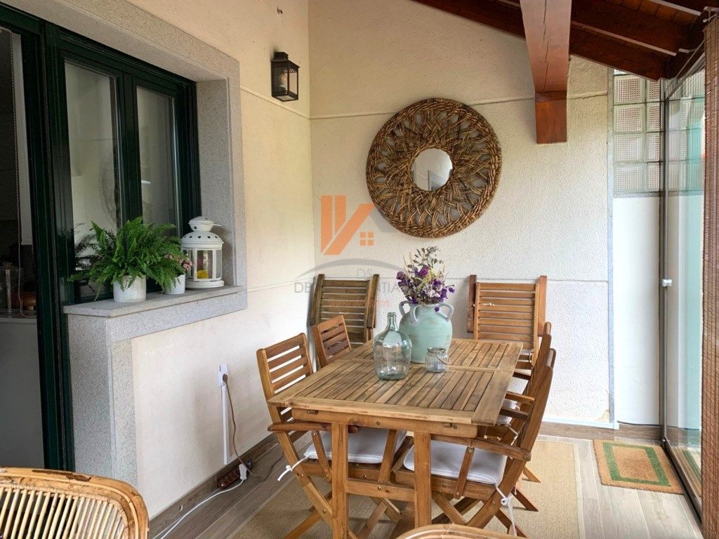 Terraza de Casa adosada en venta en Santiago de Compostela  con Jardín privado, Terraza y Piscina
