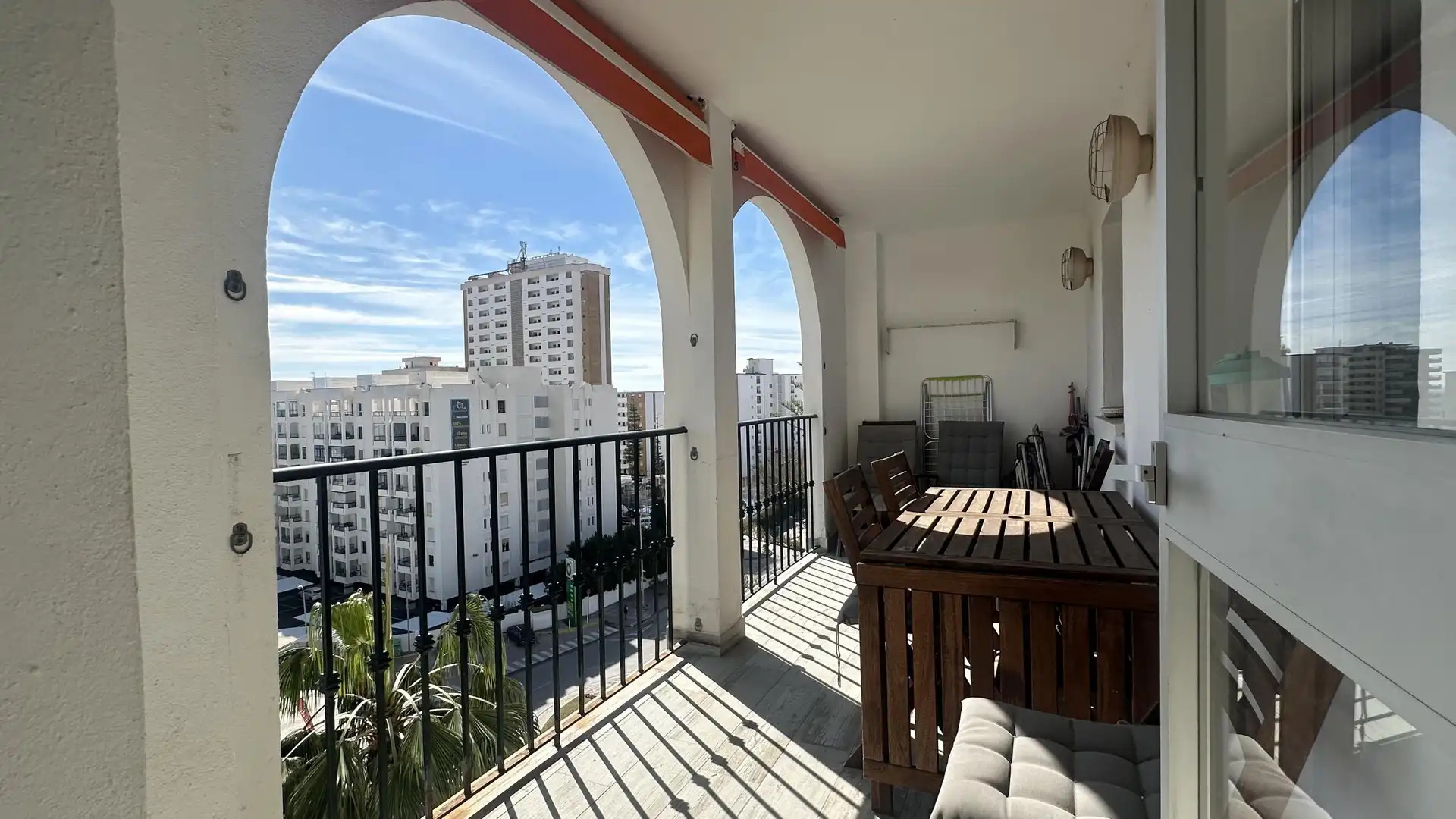 Terrassa de Apartament de lloguer en Fuengirola amb Jardí privat i Piscina comunitària