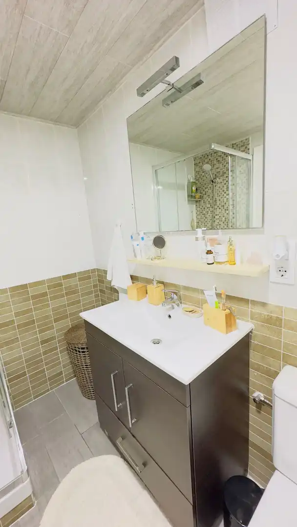 Bany de Apartament en venda en Calpe / Calp amb Aire condicionat, Terrassa i Piscina comunitària