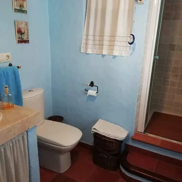 Baño de Finca rústica en venta en Villaluenga del Rosario con Jardín privado, Terraza y Amueblado