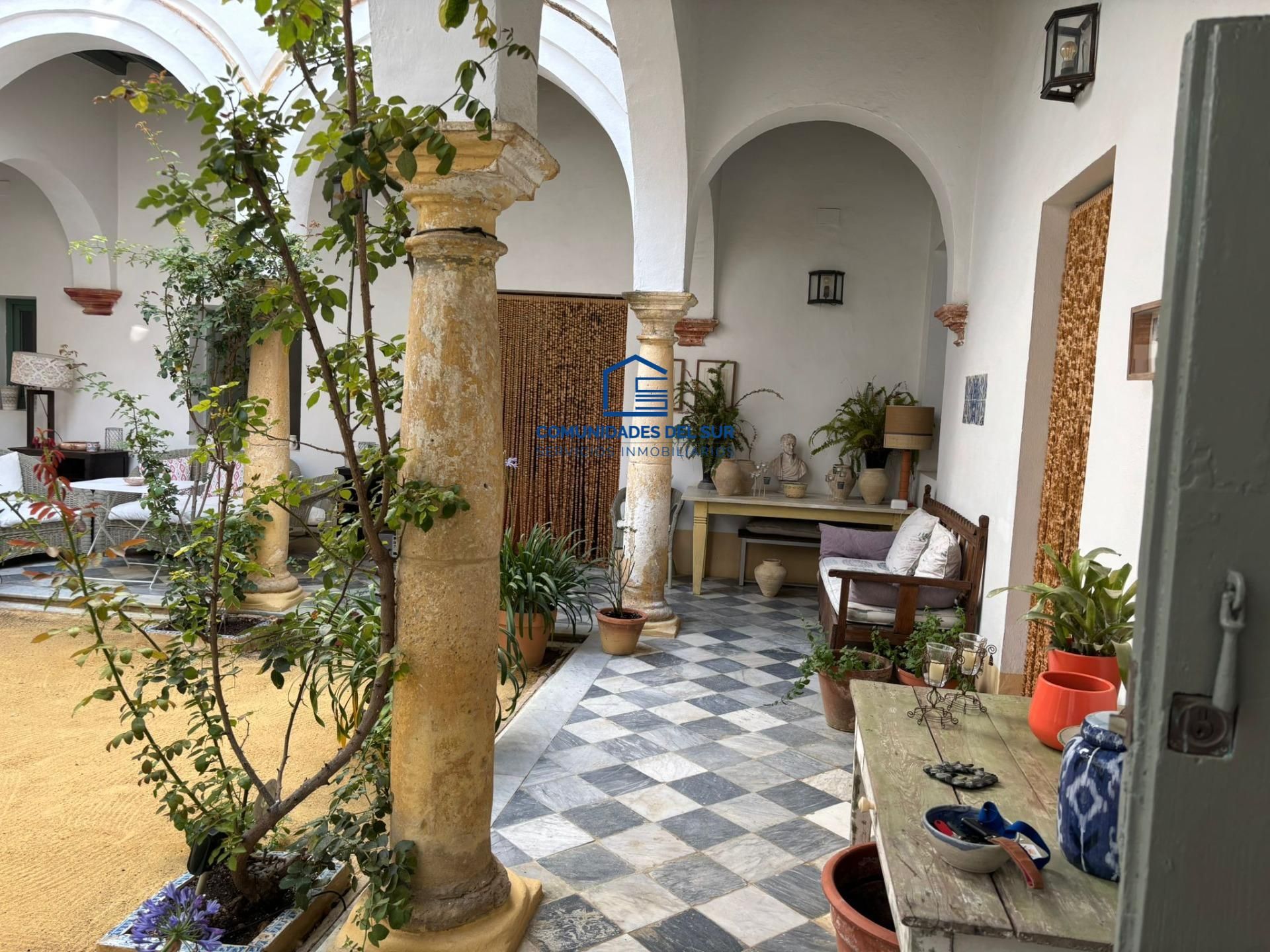 Jardín de Casa o chalet de alquiler en El Puerto de Santa María con Aire acondicionado, Terraza y Piscina