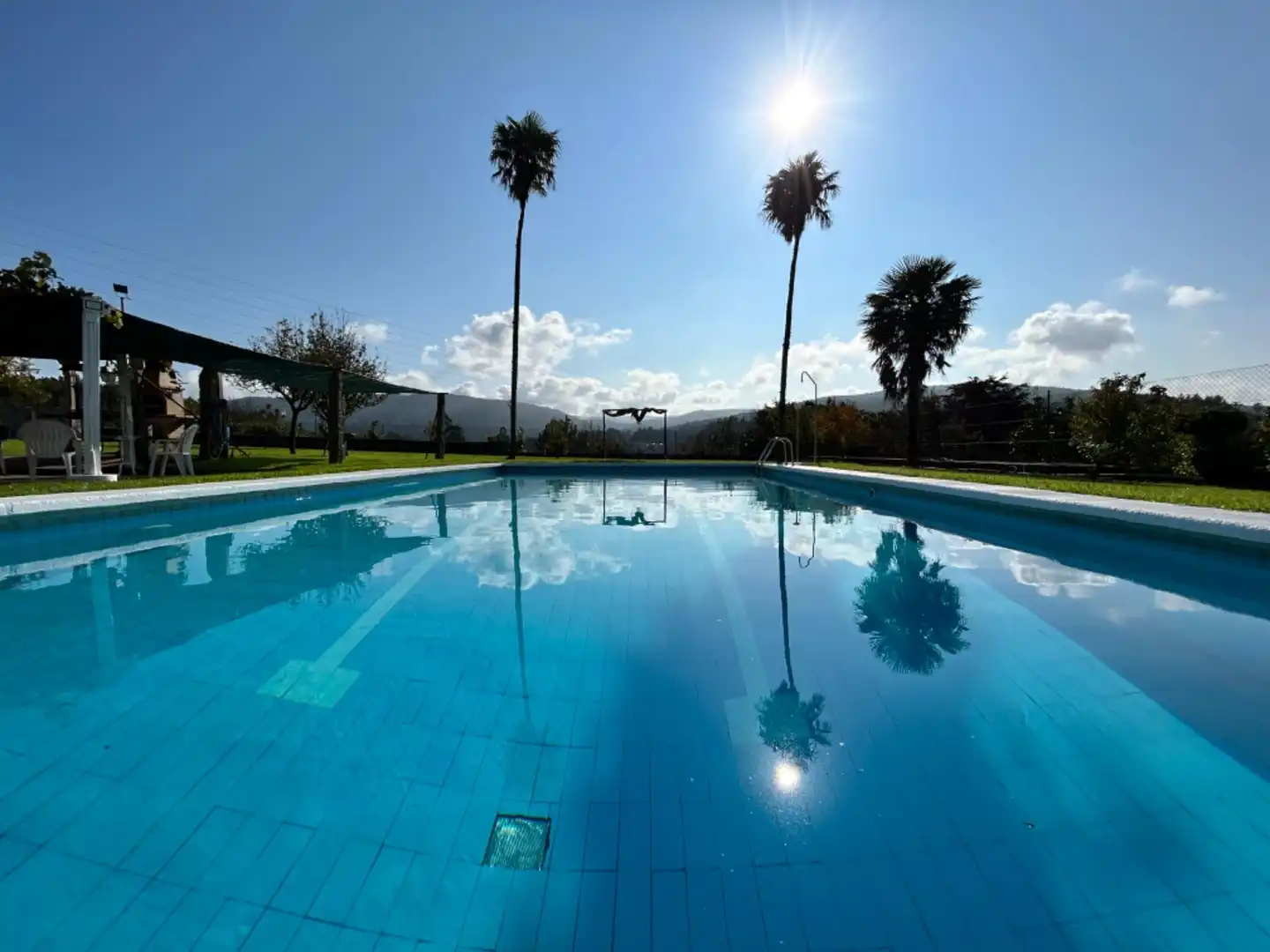 Swimming pool of Country homes for sale in Padrón  with Heating, Private garden and Terrace