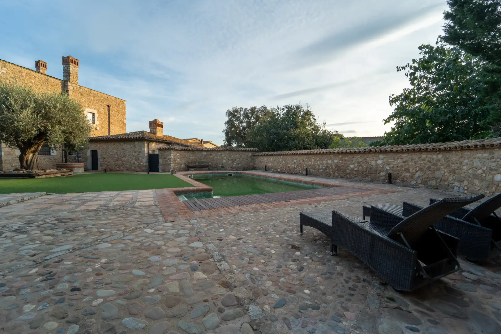 Terraza de Finca rústica en venta en Sant Joan de Mollet con Aire acondicionado, Calefacción y Jardín privado