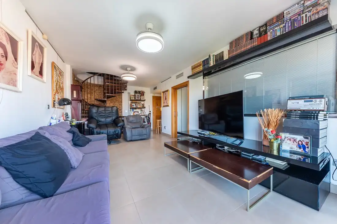 Sala de estar de Dúplex en venta en Murcia con Aire acondicionado, Calefacción y Terraza