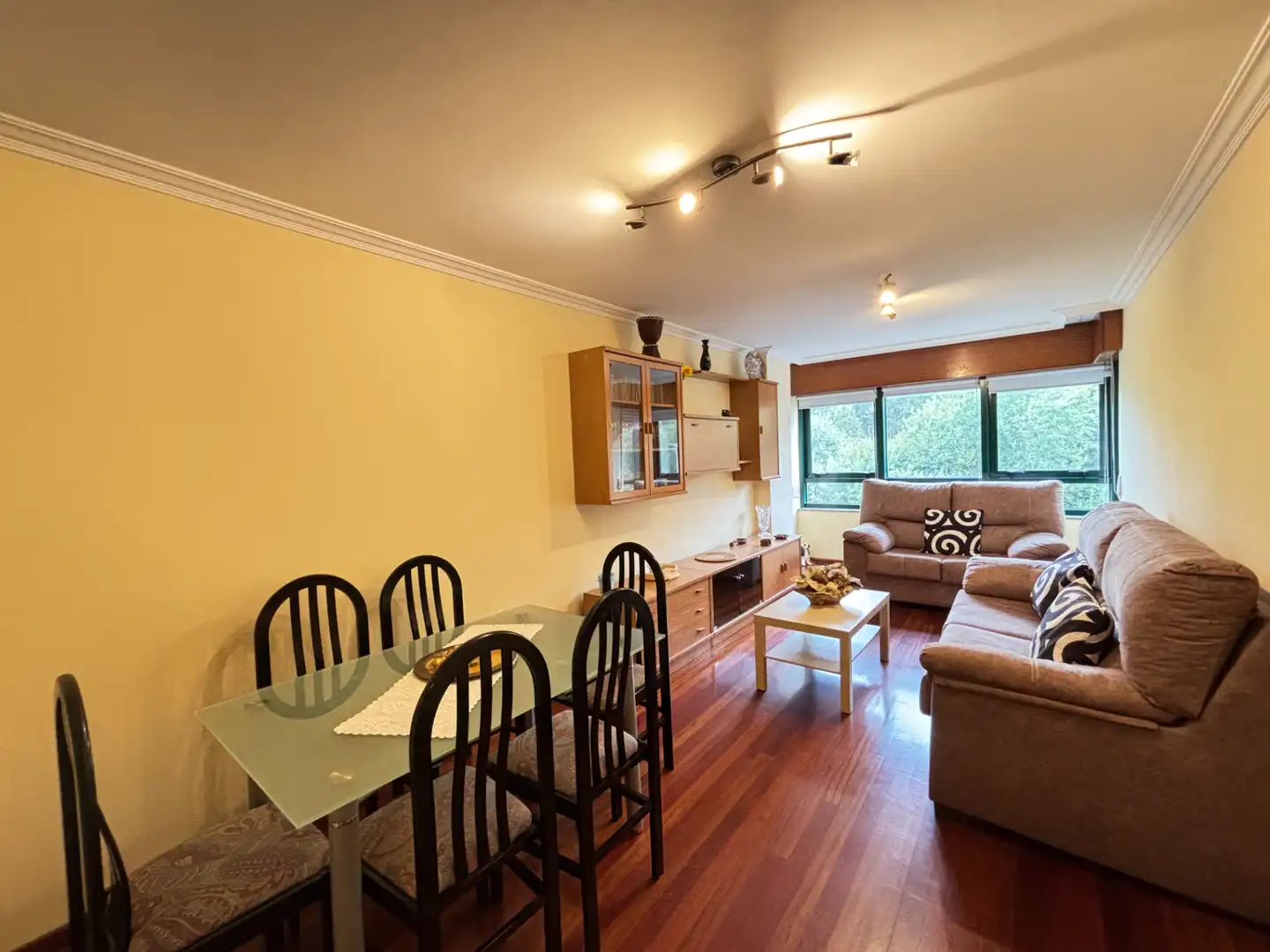 Living room of Flat for sale in Teo  with Heating, Storage room and Furnished