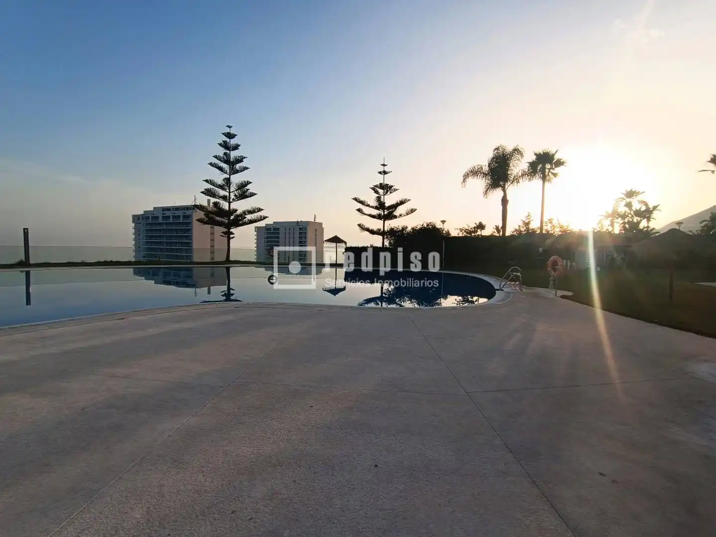 Swimming pool of Flat for rent in Benalmádena  with Air Conditioner, Private garden and Terrace