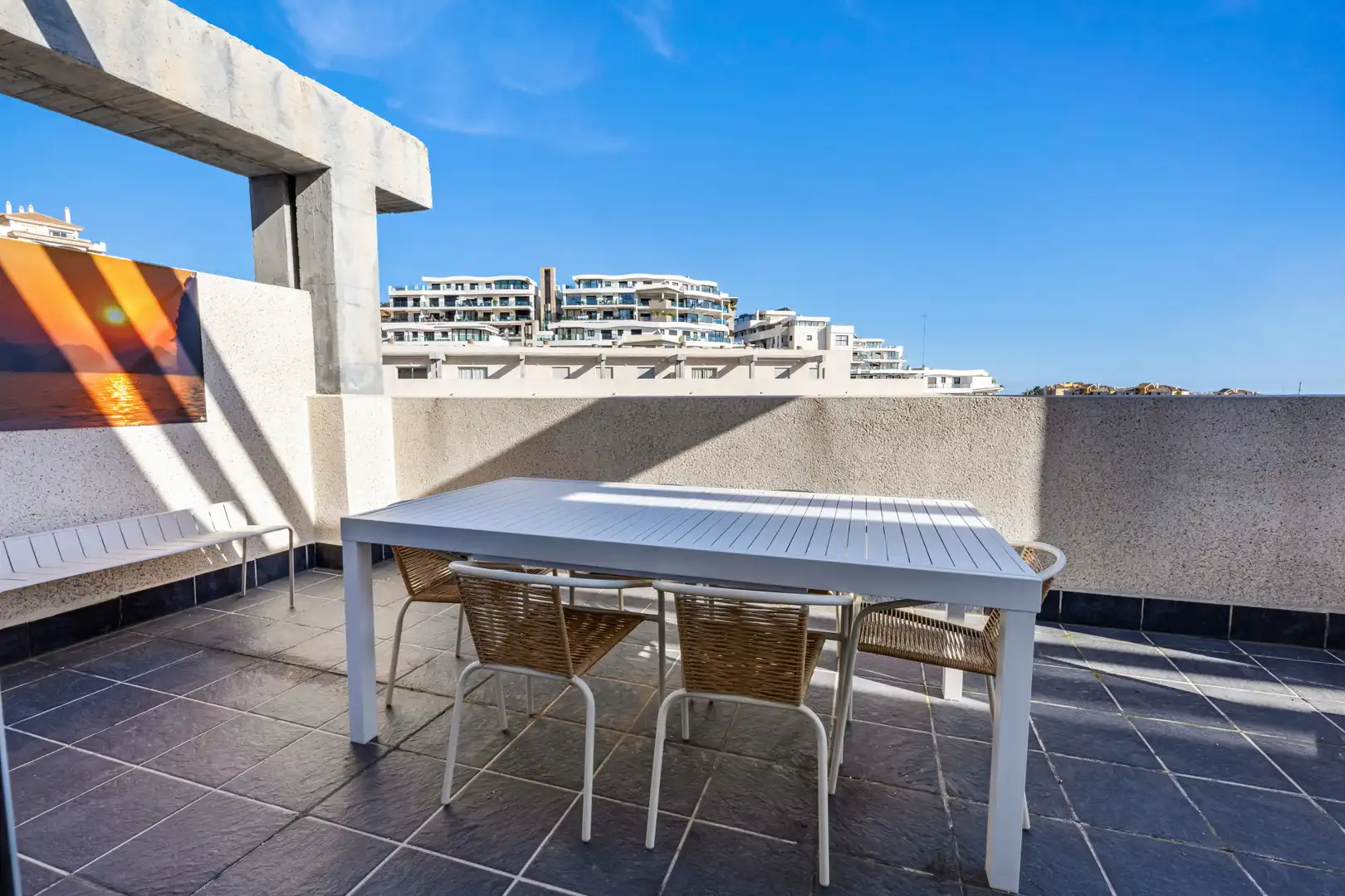 Terrasse von Dachboden zum Verkauf in Mijas mit Klimaanlage, Heizung und Terrasse