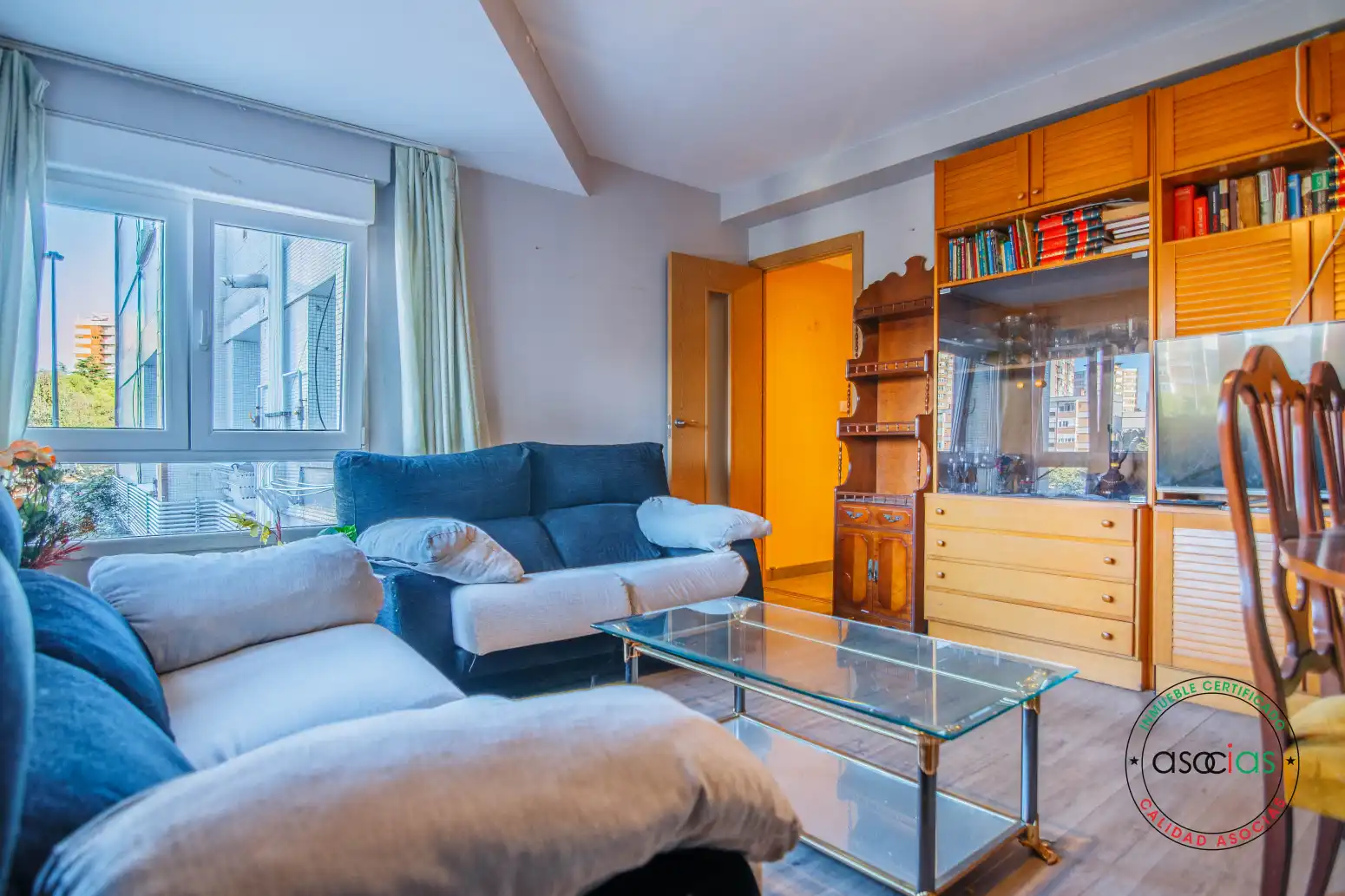 Living room of Flat for sale in Gijón   with Furnished