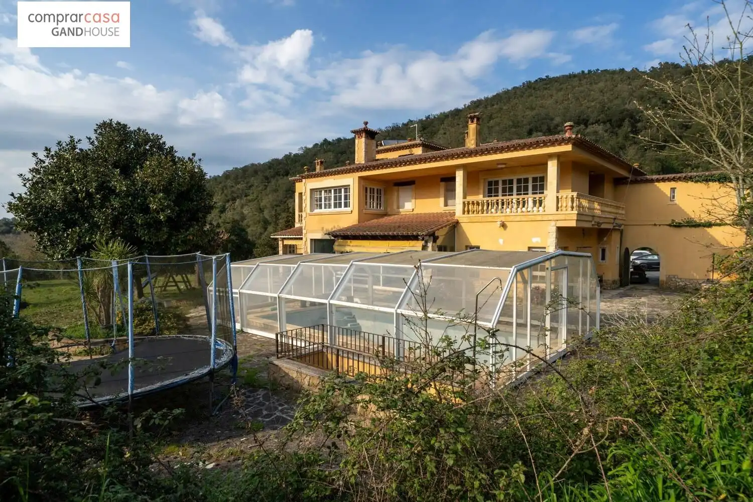 Vista exterior de Finca rústica en venta en Caldes de Malavella con Aire acondicionado, Calefacción y Jardín privado