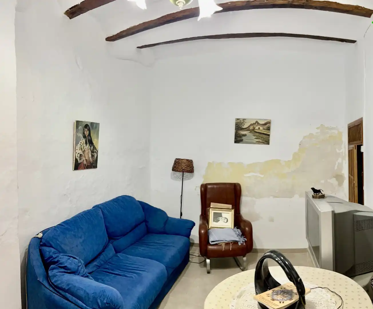 Sala de estar de Casa adosada en venta en Bugarra con Terraza, Trastero y Amueblado