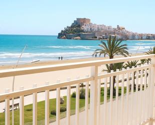 Dormitori de Apartament de lloguer en Peñíscola / Peníscola amb Calefacció, Terrassa i Moblat