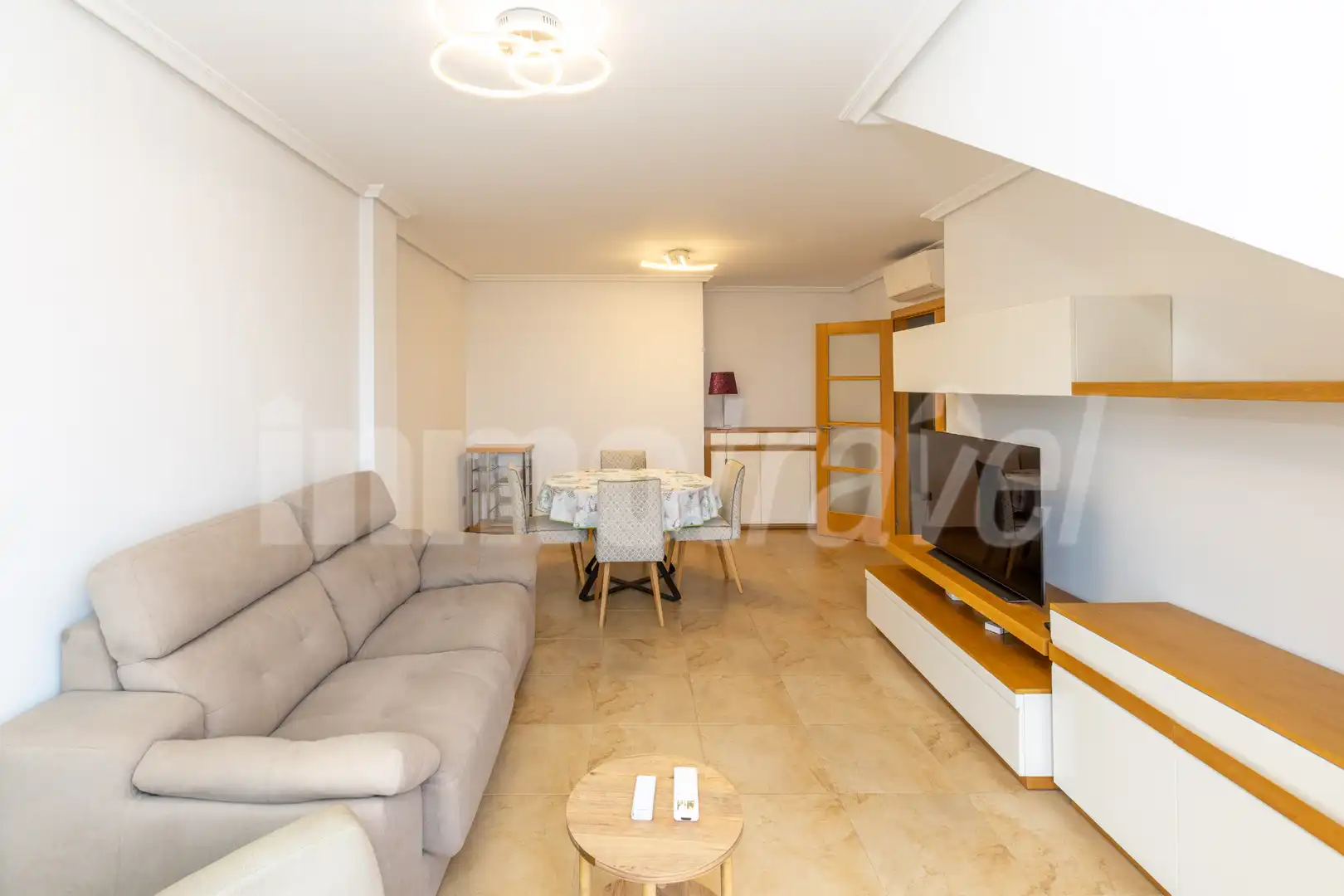 Living room of Attic for sale in Sanxenxo  with Air Conditioner, Heating and Terrace