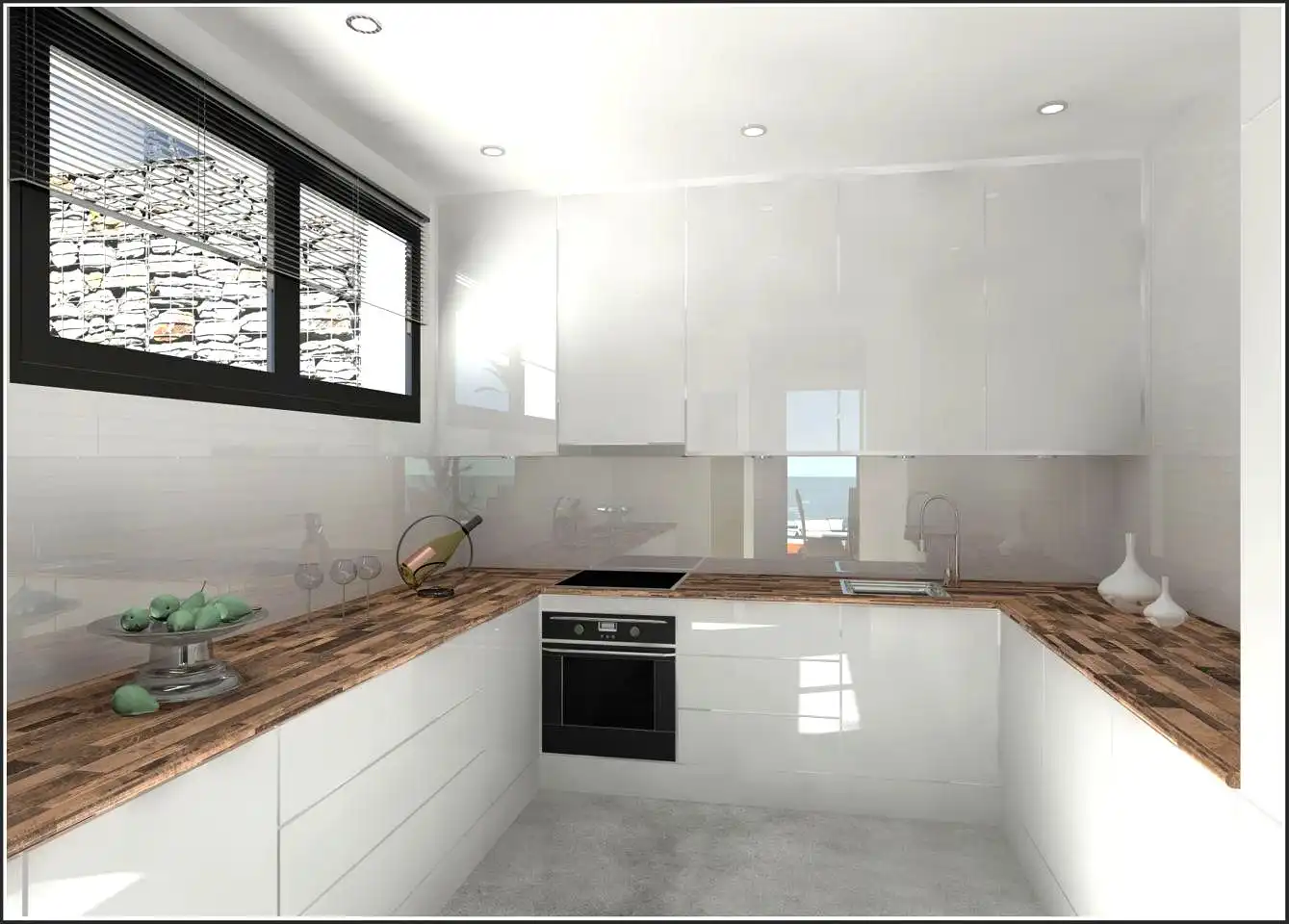 Cocina de Casa o chalet en venta en Málaga con Aire acondicionado, Jardín privado y Terraza