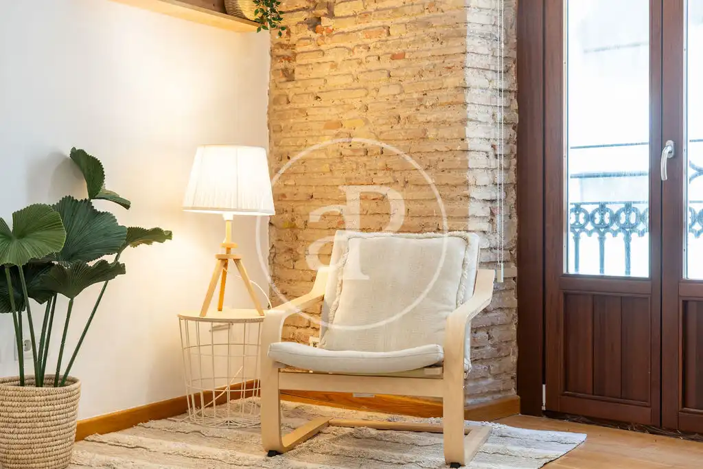Sala de estar de Piso de alquiler en Valencia con Aire acondicionado, Calefacción y Terraza