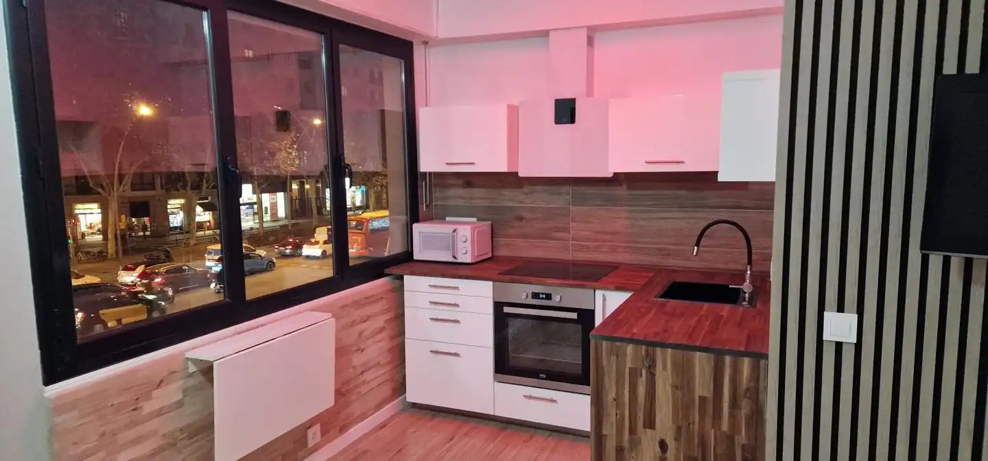 Kitchen of Study for rent in Barcelona  with Heating and Furnished