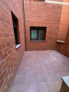 Terraza de Apartamento de alquiler en Valverde de la Virgen con Calefacción, Parquet y Amueblado