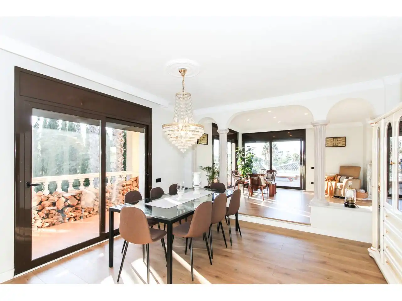 Comedor de Casa o chalet en venta en Lloret de Mar con Aire acondicionado, Calefacción y Jardín privado