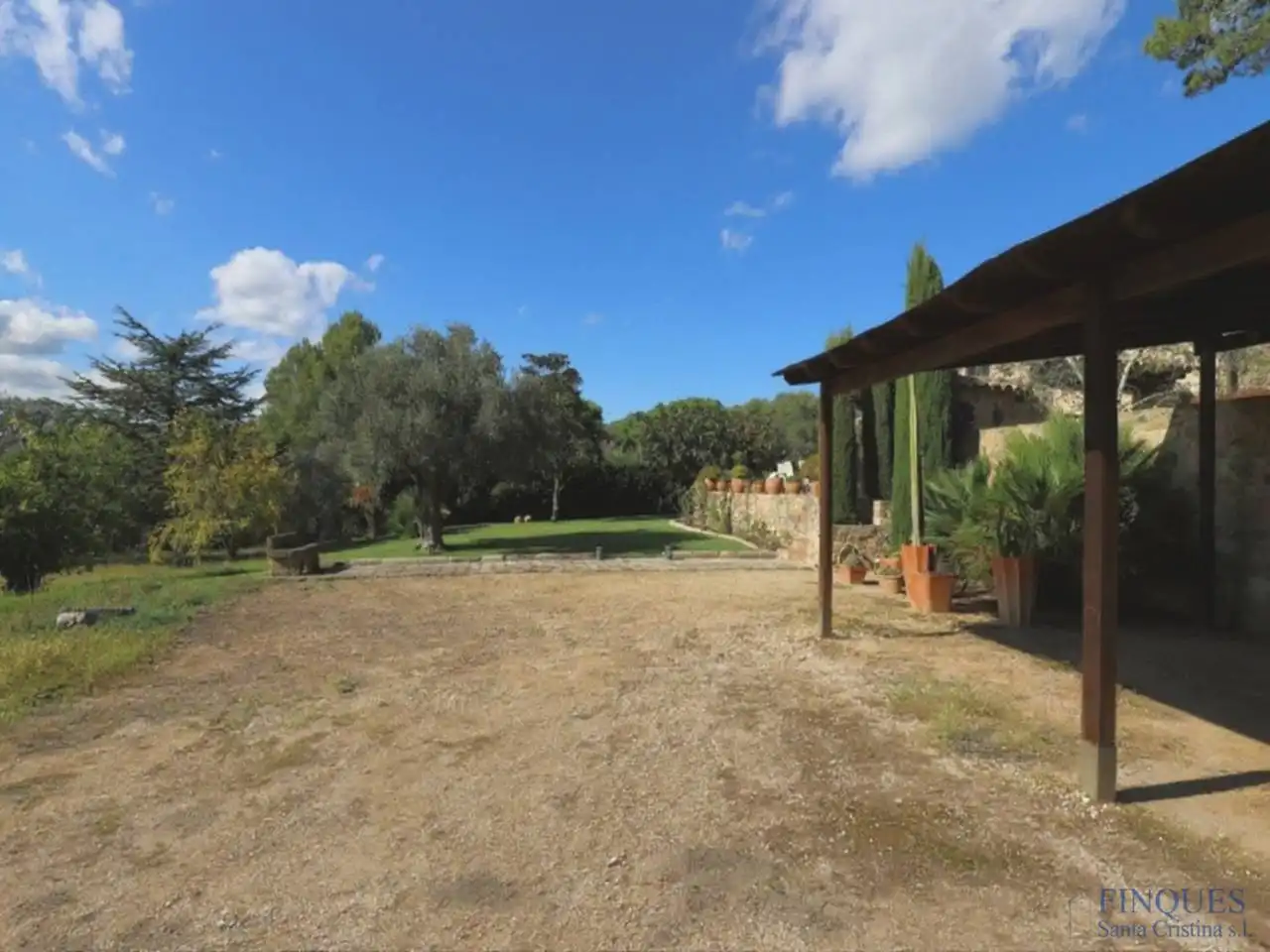 Jardí de Finca rústica en venda en Santa Cristina d'Aro amb Aire condicionat, Calefacció i Jardí privat