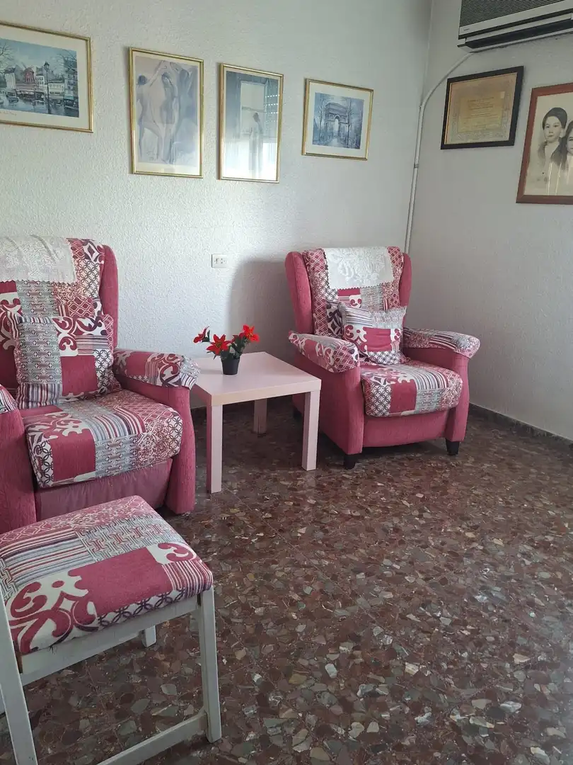 Sala d'estar de Pis de lloguer en Murcia amb Aire condicionat, Moblat i Balcó
