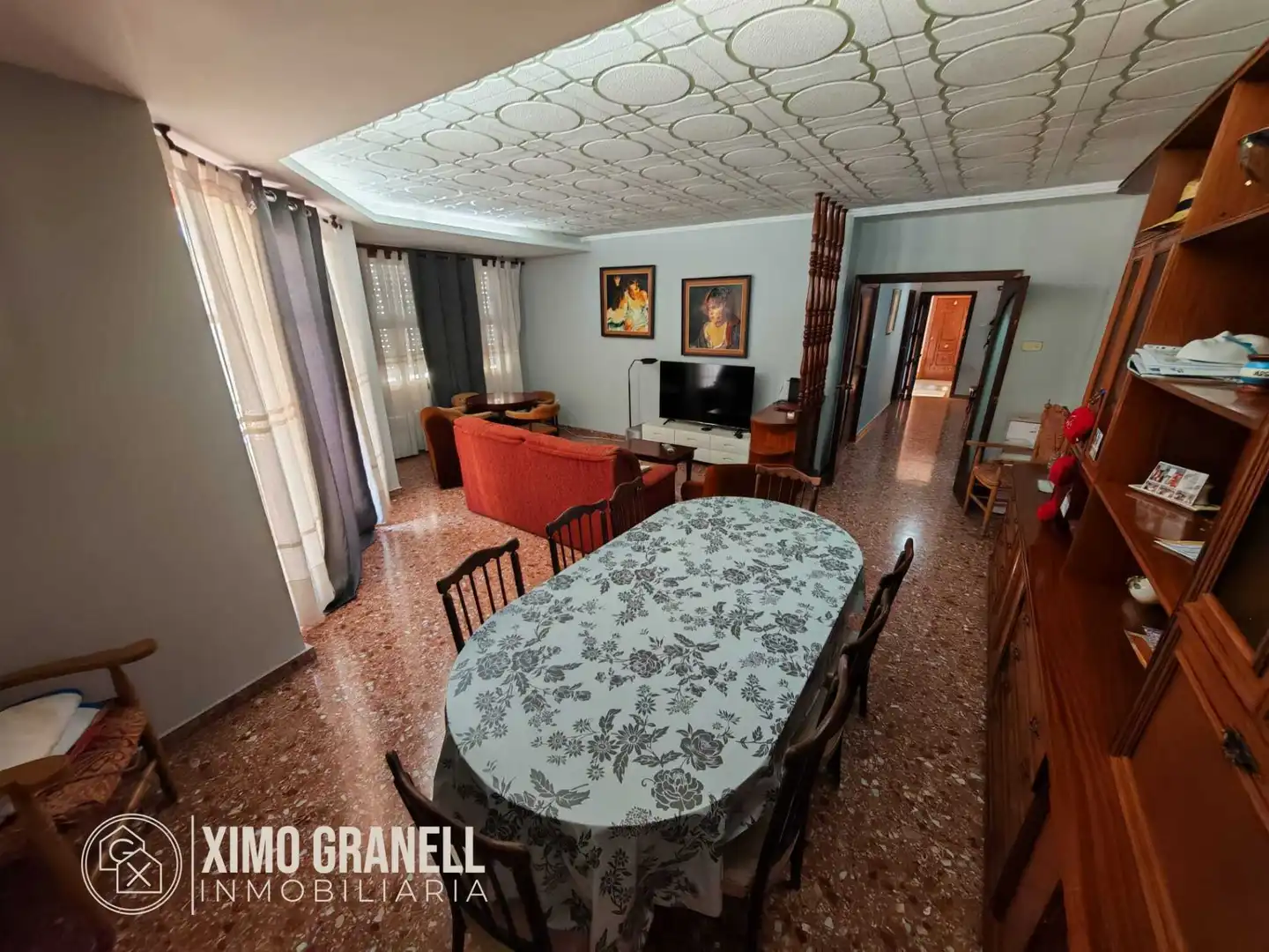 Sala d'estar de Pis en venda en La Vall d'Uixó amb Calefacció, Terrassa i Moblat