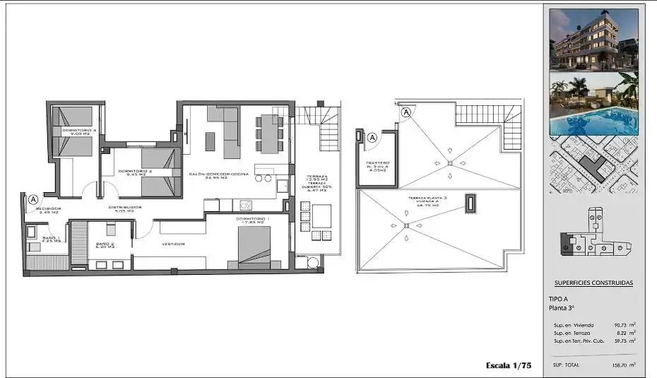 Apartament amb terrassa en venda a Santa Pola ciudad, imagen 16
