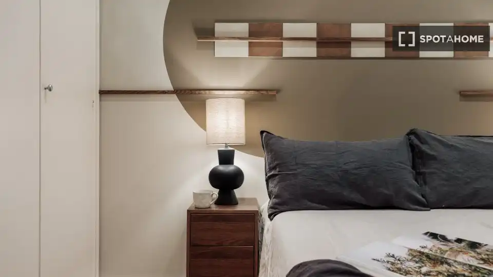 Habitación de Piso de alquiler en Barcelona con Aire acondicionado, Calefacción y Amueblado