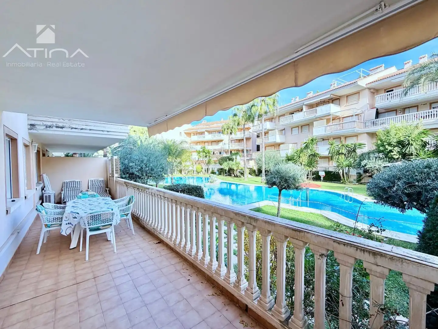 Terraza de Apartamento en venta en Jávea / Xàbia con Aire acondicionado, Calefacción y Jardín privado