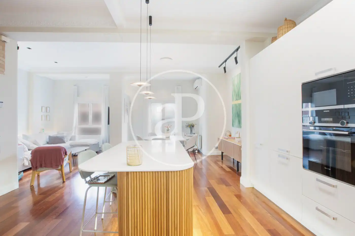 Kitchen of Flat for sale in  Valencia Capital  with Air Conditioner, Heating and Balcony
