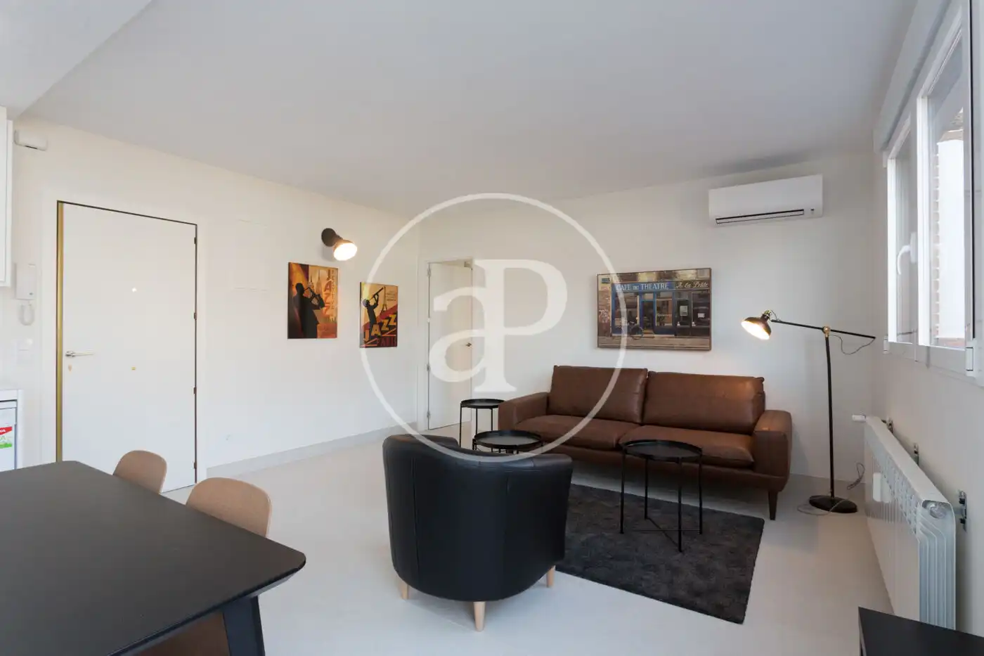Wohnzimmer von Wohnung zur Miete in Madrid mit Klimaanlage, Heizung und Terrasse