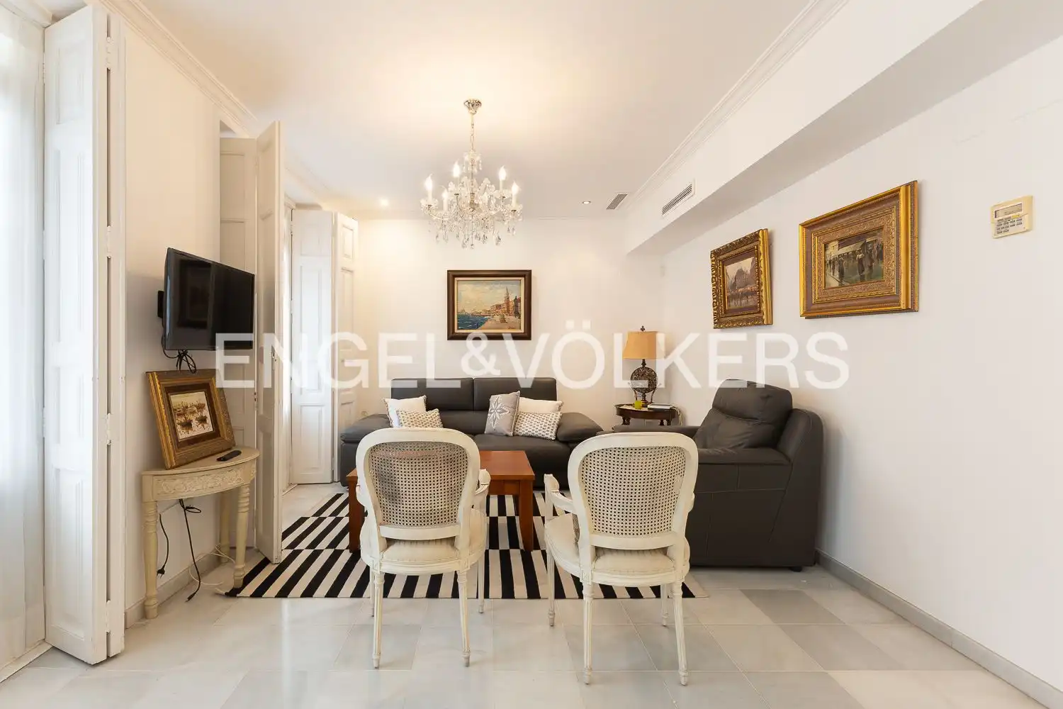 Sala de estar de Piso de alquiler en Valencia con Aire acondicionado, Calefacción y Amueblado