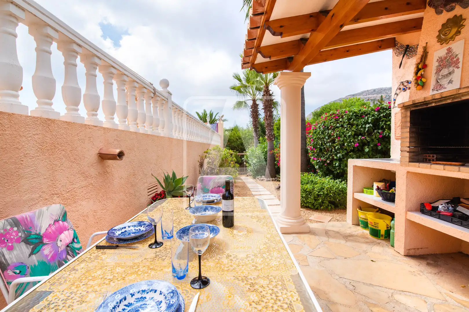 Terrassa de Casa o xalet en venda en Calpe / Calp amb Aire condicionat, Calefacció i Jardí privat