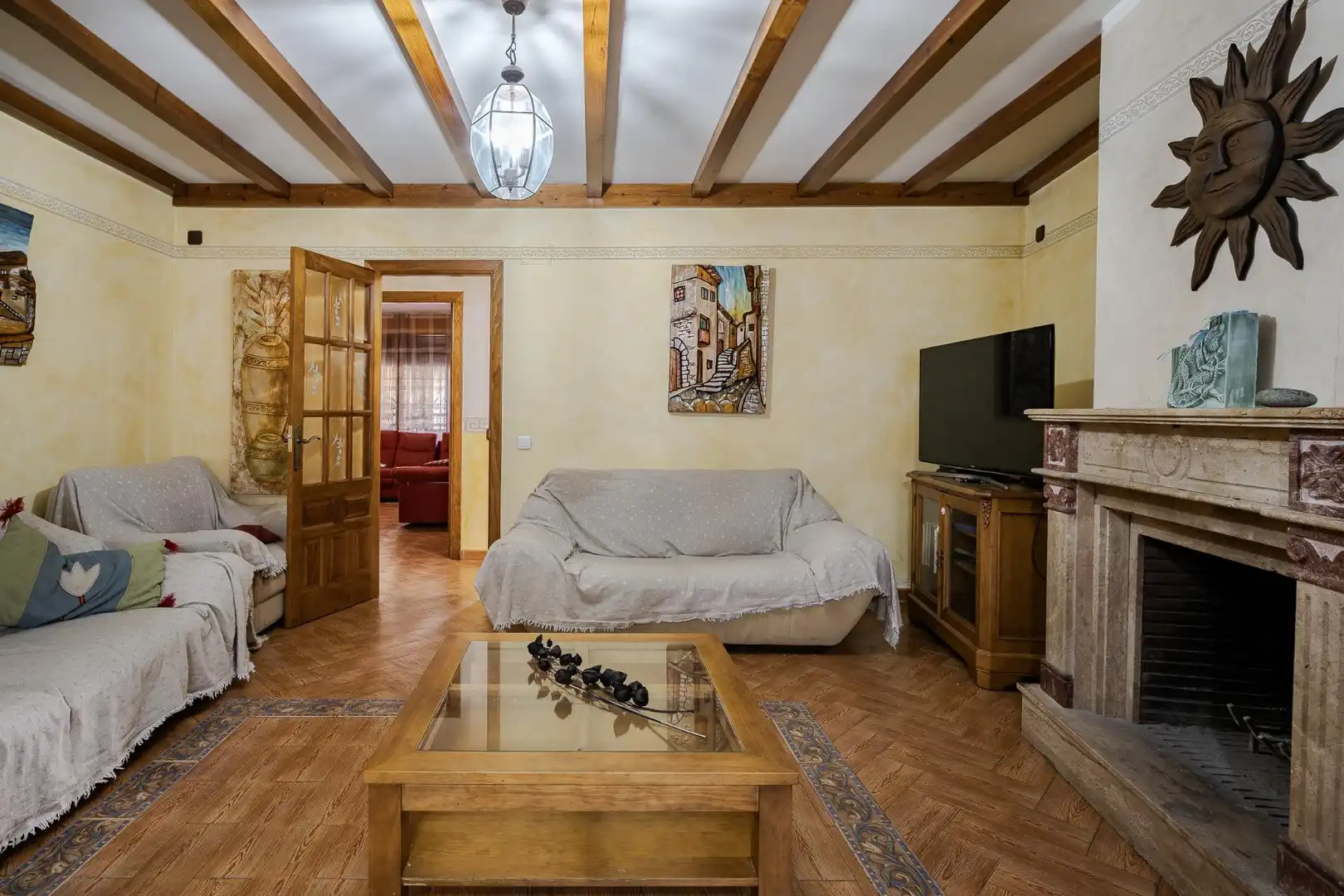 Sala d'estar de Casa o xalet en venda en Camarma de Esteruelas amb Calefacció i Jardí privat