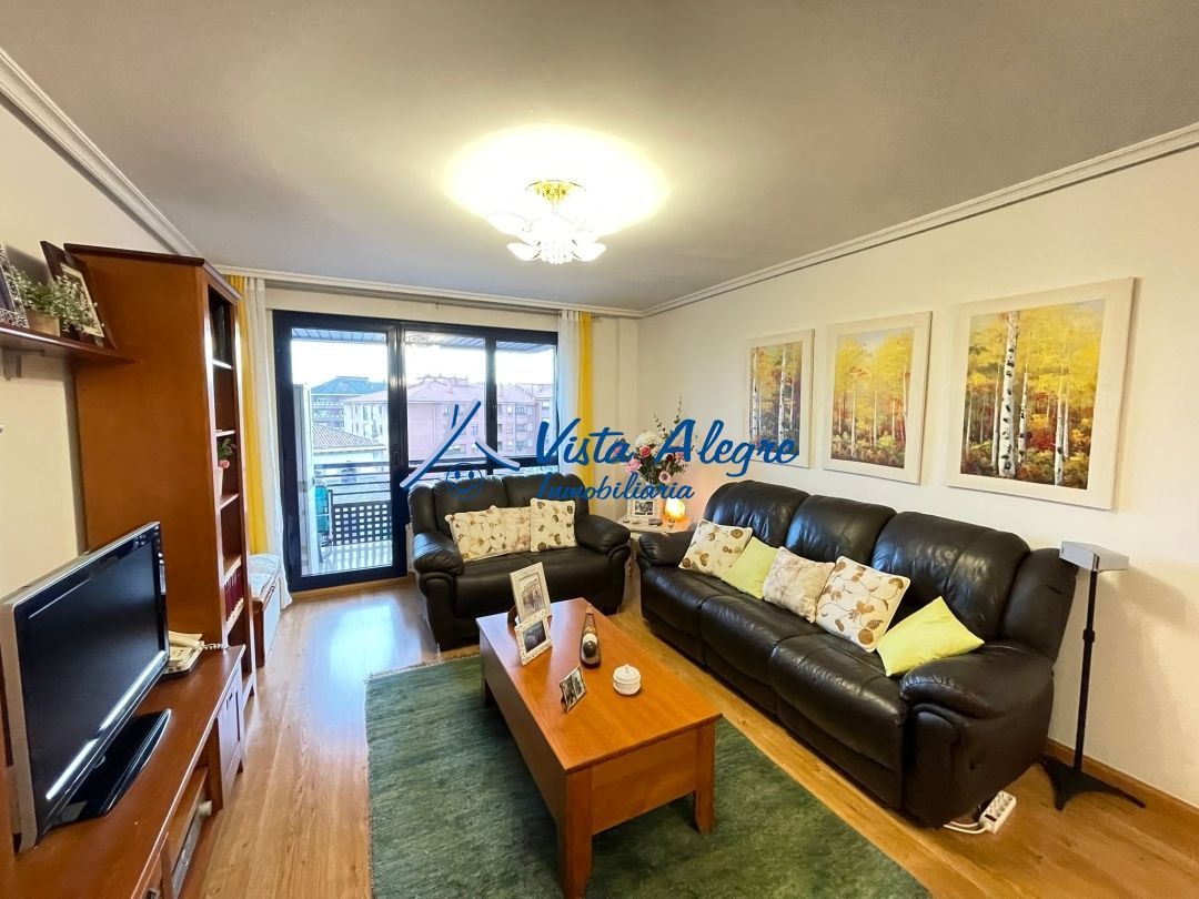 Sala d'estar de Pis en venda en Haro amb Calefacció, Parquet i Terrassa