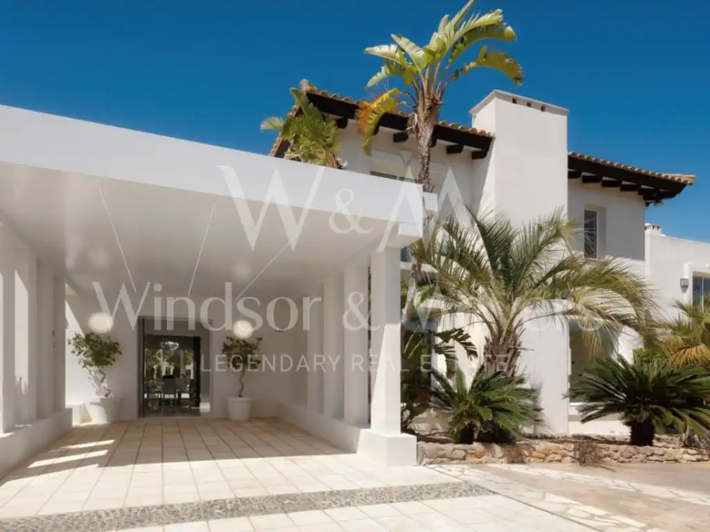 Vista exterior de Casa o chalet en venta en Sant Josep de sa Talaia con Jardín privado, Terraza y Piscina