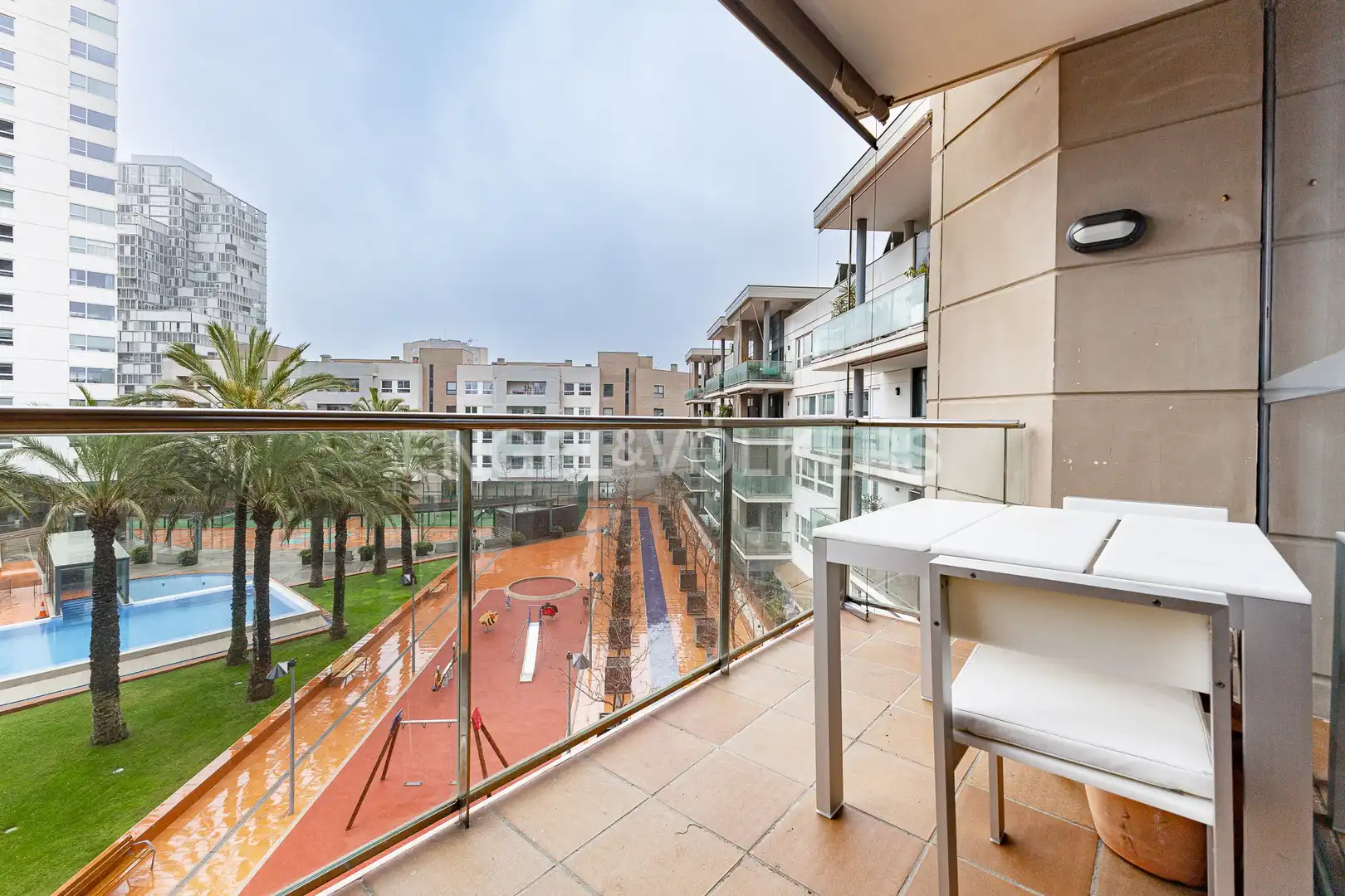Terrasse von Wohnung zur Miete in Barcelona mit Klimaanlage, Heizung und Parkett