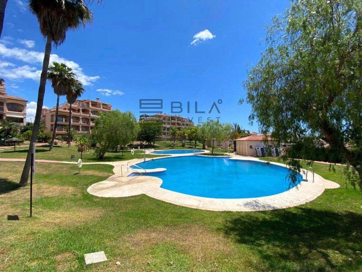 Exterior view of Flat for sale in Mijas  with Air Conditioner, Terrace and Swimming Pool