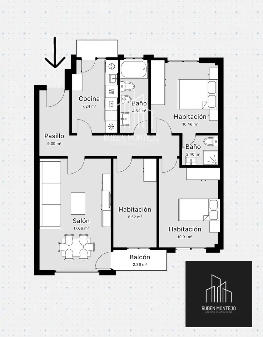 Flat with lift to rent in Federico de Onis, imagen 2