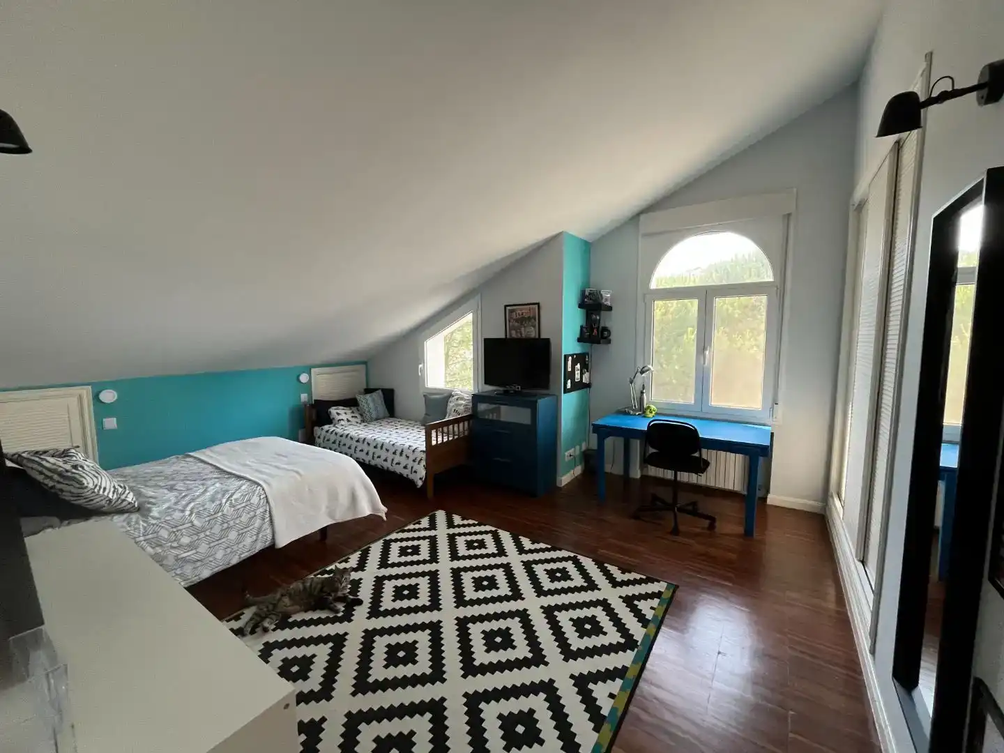 Dormitori de Casa o xalet en venda en Galapagar amb Aire condicionat, Jardí privat i Traster