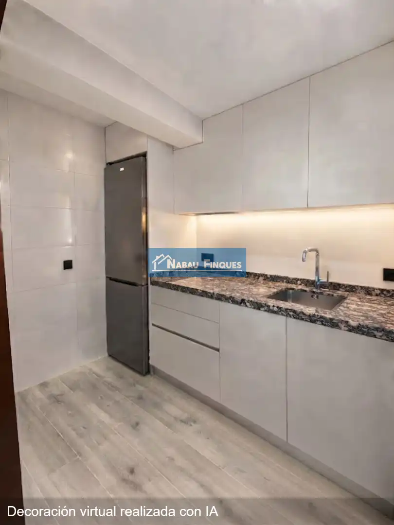 Kitchen of Flat for sale in Rambla Ferran