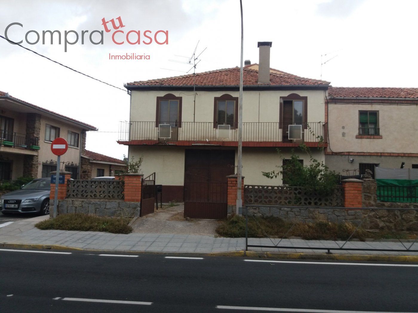 Vista exterior de Casa o xalet en venda en San Cristóbal de Segovia amb Calefacció, Jardí privat i Terrassa