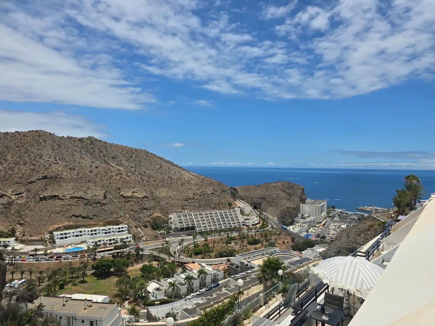 Exterior view of Apartments for rent in Mogán  with Furnished, Balcony and Community pool